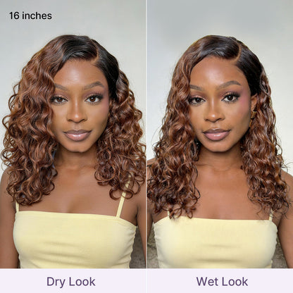 🔥🔥Ready-to-Wear Glueless Curly Bob Wig