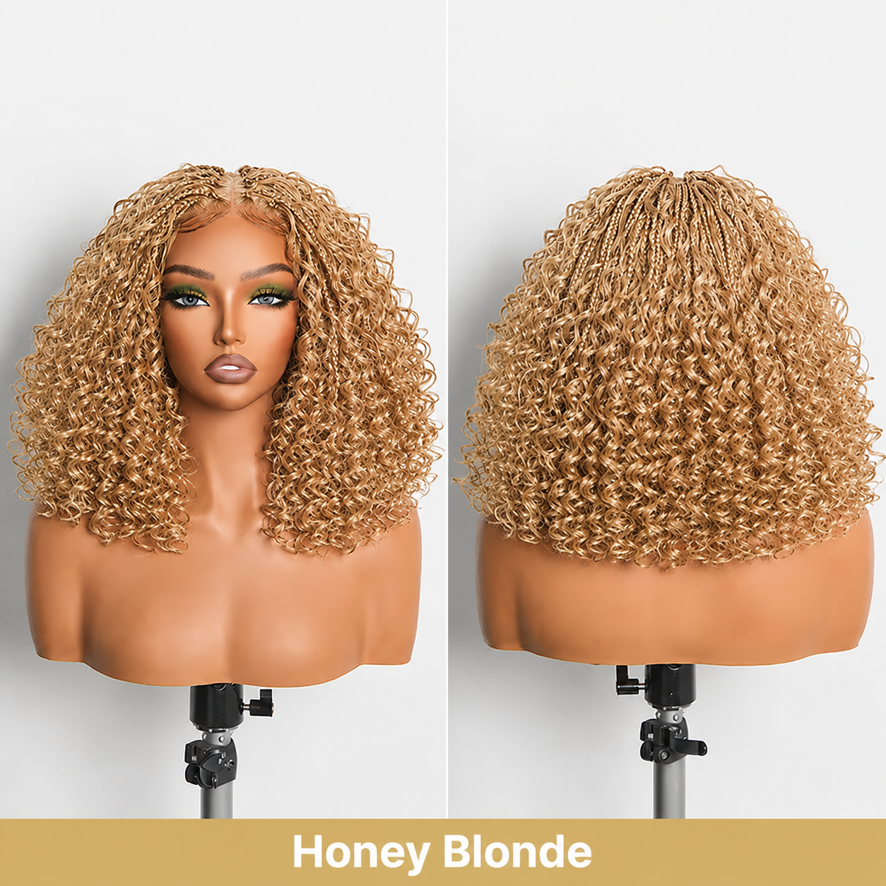 ✨✨13x6 HD Lace Wig Glueless Wear & Go 12” Boho Braids Water Wave Pre-Cut Lace Wig – Premium Fiber, Beginner Friendly