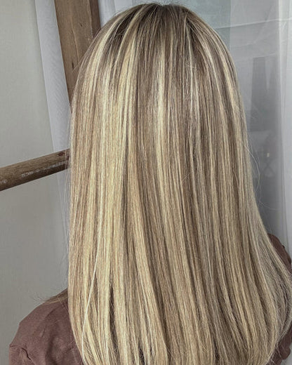 Human Hair Topper with Bangs | Hair Piece for Thinning Hair